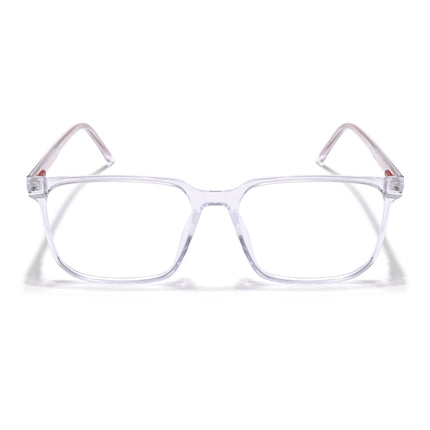 Eyejack Minimals Transparent Square Eyeglasses for Men & Women (A01FCL1306-C3)