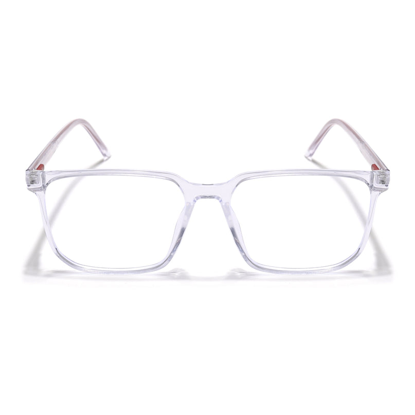 Eyejack Minimals Transparent Square Eyeglasses for Men & Women (A01FCL1306-C3)