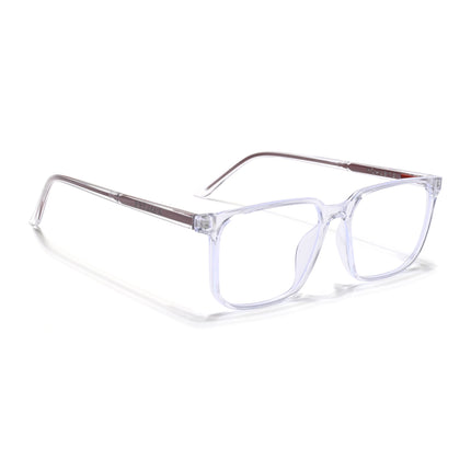 Eyejack Minimals Transparent Square Eyeglasses for Men & Women (A01FCL1306-C3)