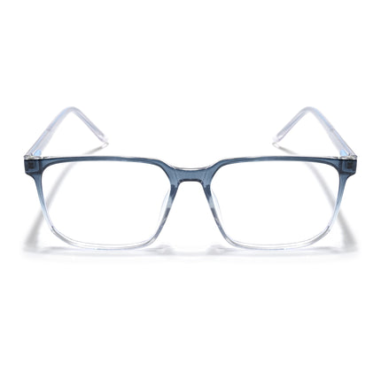 Eyejack Minimals Blue & Clear Square Eyeglasses for Men & Women (A01FCL1307-C4)