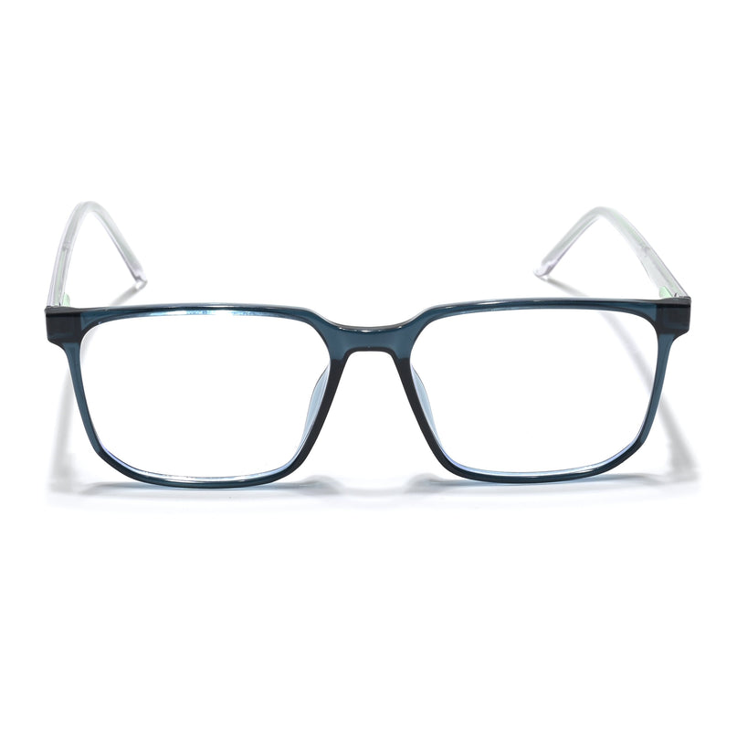 Eyejack Minimals Sea Green Square Eyeglasses for Men & Women (A01FCL1309-C6)