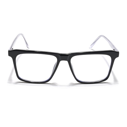 Eyejack Minimals Shine Black Square Eyeglasses for Men & Women (A02FCL1311-C1)