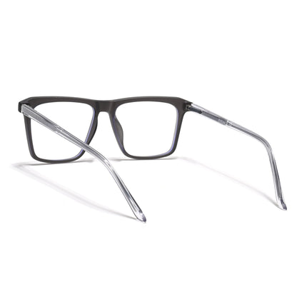 Eyejack Minimals Matt Grey Square Eyeglasses for Men & Women (A02FCL1312-C2)