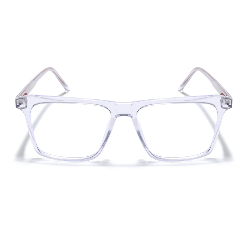 Eyejack Minimals Transparent Square Eyeglasses for Men & Women (A02FCL1313-C3)