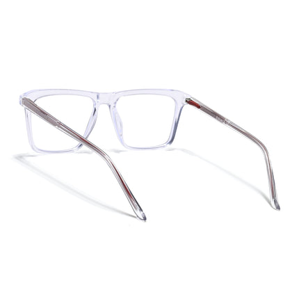 Eyejack Minimals Transparent Square Eyeglasses for Men & Women (A02FCL1313-C3)