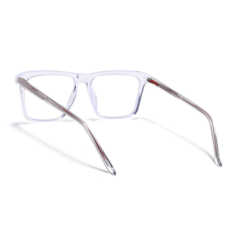 Eyejack Minimals Transparent Square Eyeglasses for Men & Women (A02FCL1313-C3)