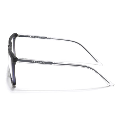 Eyejack Minimals Matt Grey Square Eyeglasses for Men & Women (A03FCL1319-C2)