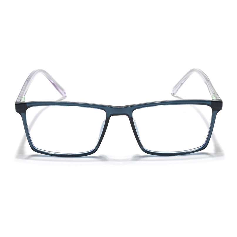 Eyejack Minimals Sea Green Rectangle Eyeglasses for Men & Women (A04FCL1330-C6)