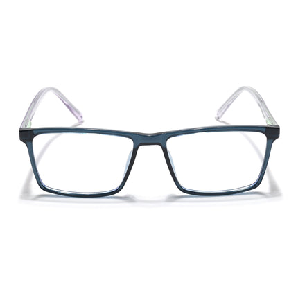Eyejack Minimals Sea Green Rectangle Eyeglasses for Men & Women (A04FCL1330-C6)
