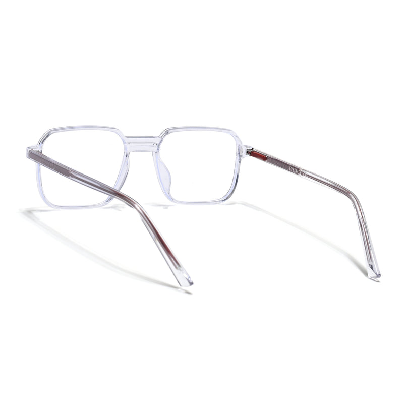 Eyejack Minimals Transparent Square Eyeglasses for Men & Women (A05FCL1334-C3)