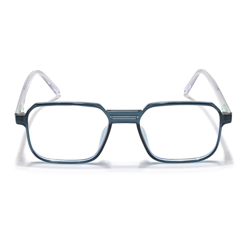 Eyejack Minimals Sea Green Square Eyeglasses for Men & Women (A05FCL1337-C6)