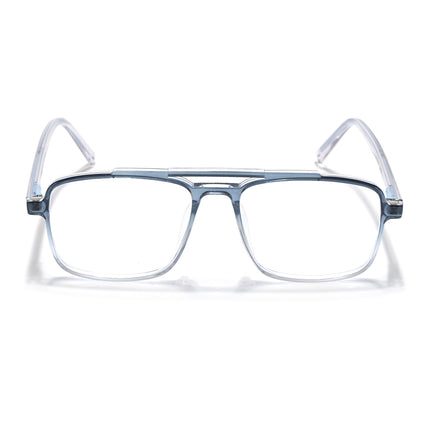 Eyejack Minimals Blue & Clear Wayfarer Eyeglasses for Men & Women (A06FCL1342-C4)