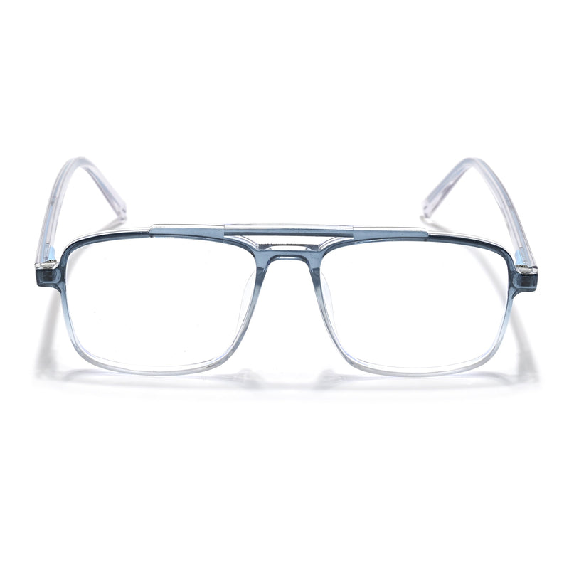 Eyejack Minimals Blue & Clear Wayfarer Eyeglasses for Men & Women (A06FCL1342-C4)