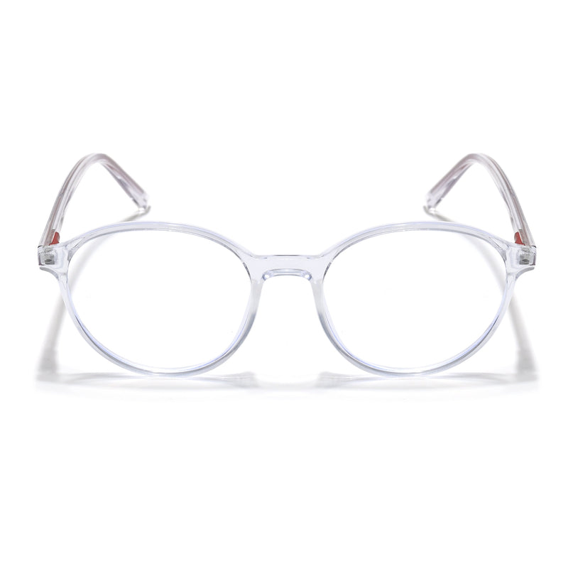 Eyejack Minimals Transparent Round Eyeglasses for Men & Women (A07FCL1348-C3)