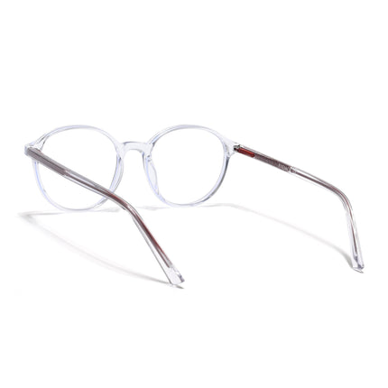 Eyejack Minimals Transparent Round Eyeglasses for Men & Women (A07FCL1348-C3)