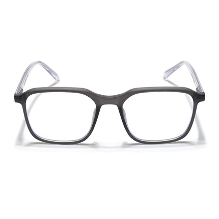 Eyejack Minimals Matt Grey Square Eyeglasses for Men & Women (A08FCL1354-C2)