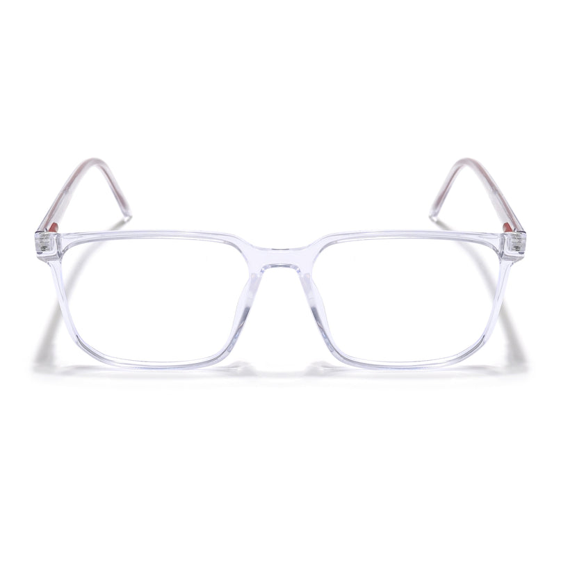Eyejack Minimals Transparent Square Eyeglasses for Men & Women (A08FCL1355-C3)