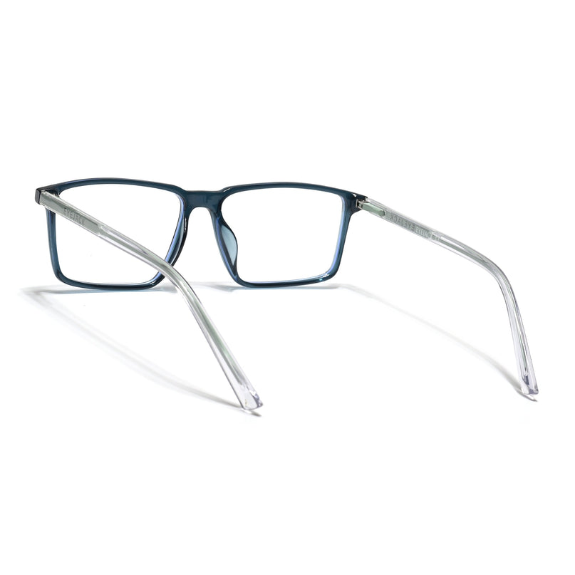 Eyejack Minimals Sea Green Rectangle Eyeglasses for Men & Women (A09FCL1365-C6)