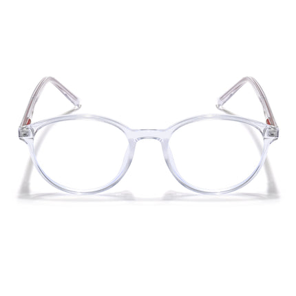 Eyejack Minimals Transparent Round Eyeglasses for Men & Women (A10FCL1369-C3)