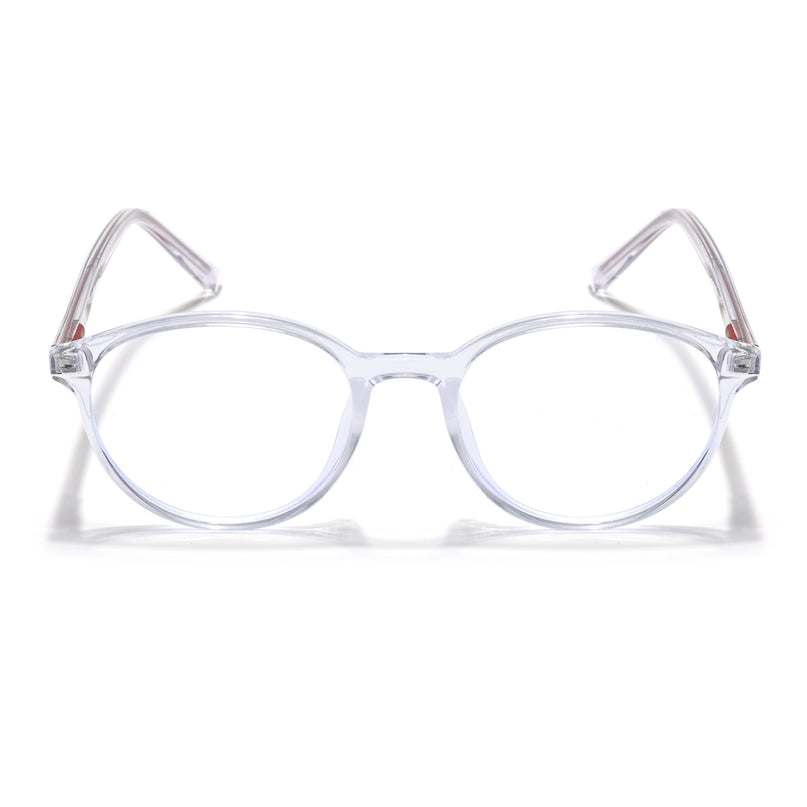 Eyejack Minimals Transparent Round Eyeglasses for Men & Women (A10FCL1369-C3)