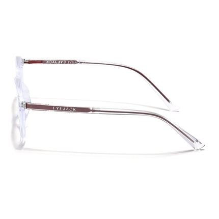 Eyejack Minimals Transparent Round Eyeglasses for Men & Women (A10FCL1369-C3)