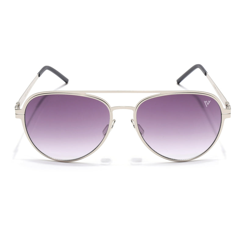 Silver Aviator Polarized Sunglasses - PMG4290