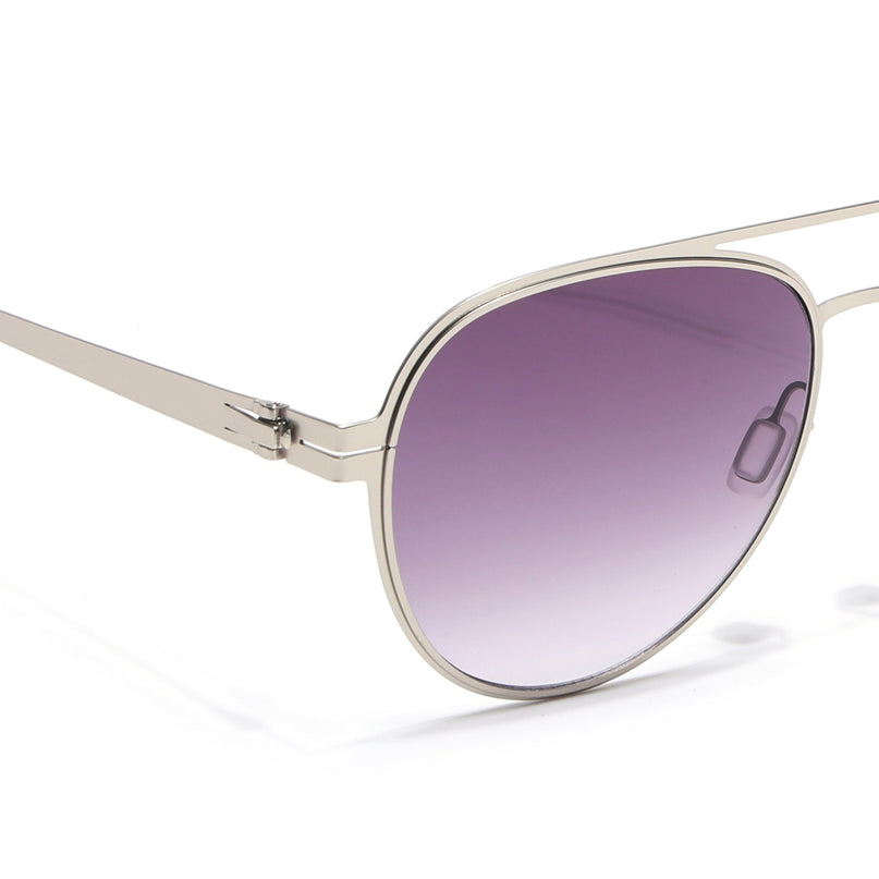 Silver Aviator Polarized Sunglasses - PMG4290