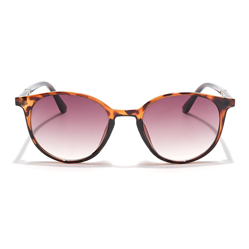 Round Brown & Clear Sunglasses - MG4269
