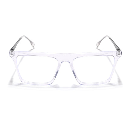 Eyejack Essentials Transparent Square Eyeglasses for Men & Women (B01FCL1376-C3)