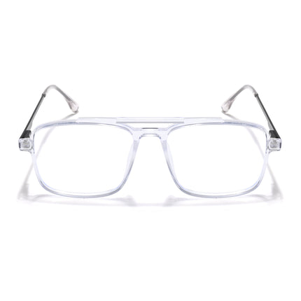 Eyejack Essentials Transparent Wayfarer Eyeglasses for Men & Women (B02FCL1383-C3)