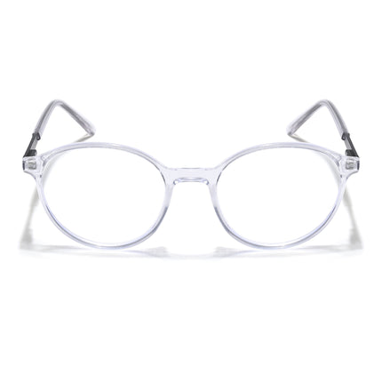 Eyejack Essentials Transparent Round Eyeglasses for Men & Women (B04FCL1397-C3)