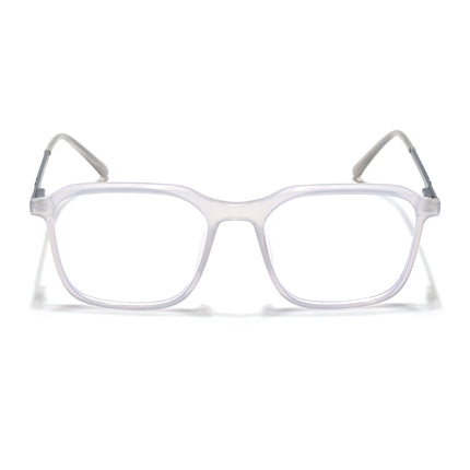 Eyejack Essentials Transparent Grey Square Eyeglasses for Men & Women (B06FCL1413-C5)