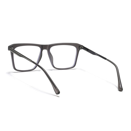 Eyejack Essentials Matt Grey Square Eyeglasses for Men & Women (B09FCL1431-C2)