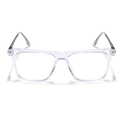 Eyejack Essentials Transparent Square Eyeglasses for Men & Women (B09FCL1432-C3)