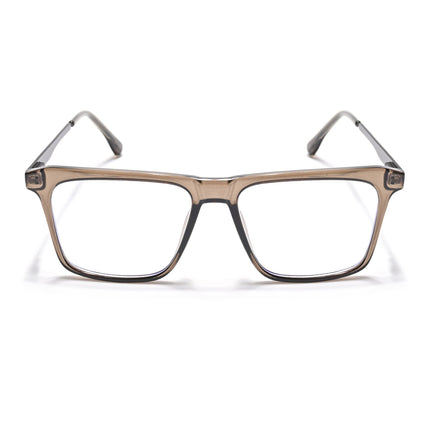 Eyejack Essentials Brown Square Eyeglasses for Men & Women (B09FCL1436-C7)