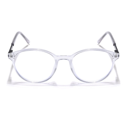 Eyejack Essentials Transparent Round Eyeglasses for Men & Women (B10FCL1439-C3)