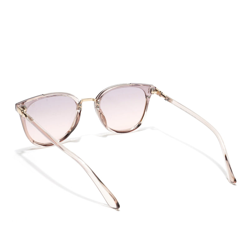 Vixen | Cateye Sunglasses (Pink & Grey Lens | Light Pink & Golden Frame - MG3174)
