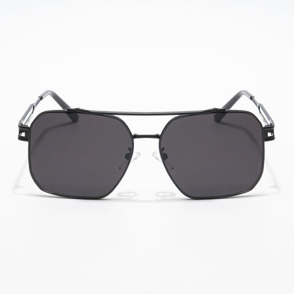 Aviator Sunglasses (Black Lens | Black Frame - MG5198)