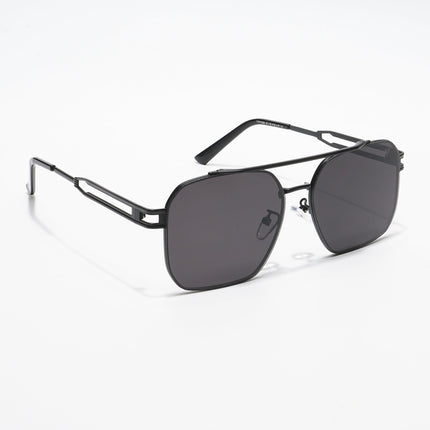 Aviator Sunglasses (Black Lens | Black Frame - MG5198)