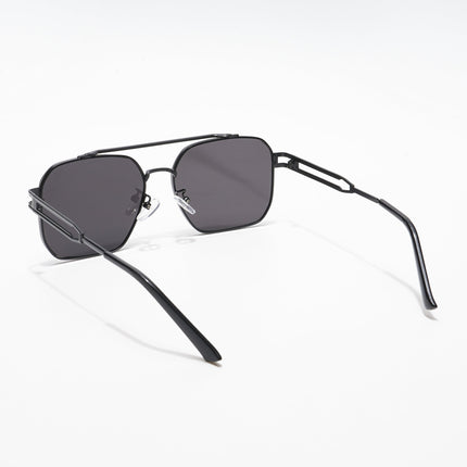 Aviator Sunglasses (Black Lens | Black Frame - MG5198)