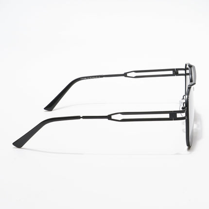 Aviator Sunglasses (Black Lens | Black Frame - MG5198)