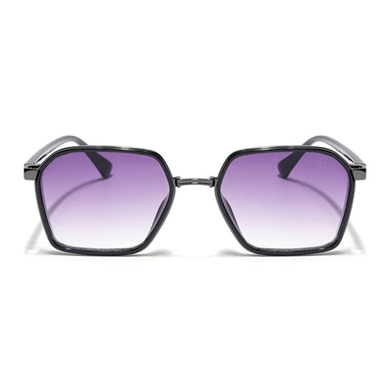 Eyejack Grey Square Sunglasses for Men & Women (B80745CL837)