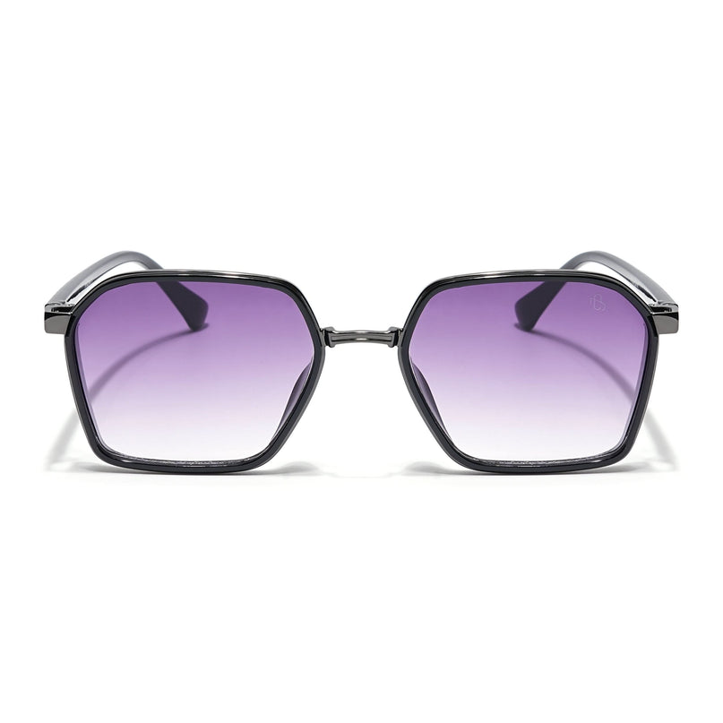 Eyejack Grey Square Sunglasses for Men & Women (B80745CL837)