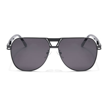 Aviator Sunglasses (Black Lens | Black Frame  - MG5203)