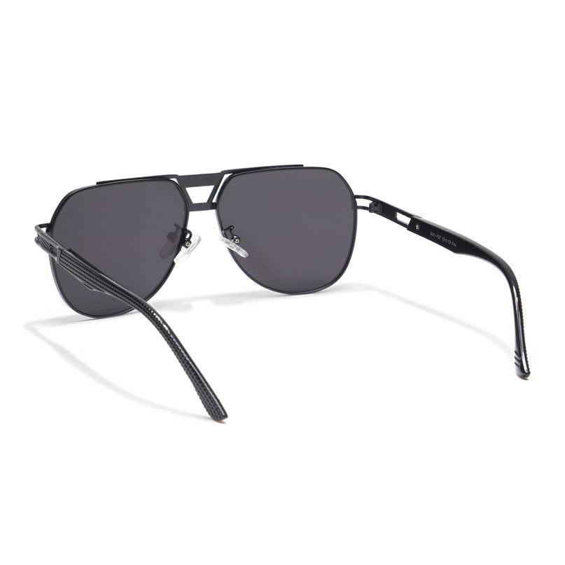Aviator Sunglasses (Black Lens | Black Frame  - MG5203)