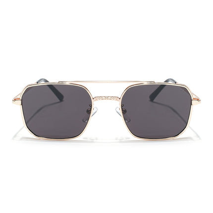 Eyejack Golden Square Sunglasses for Men & Women (B8528CL881)