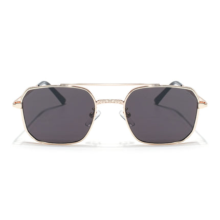 Eyejack Golden Square Sunglasses for Men & Women (B8528CL881)