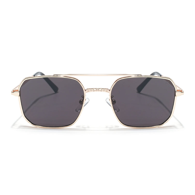 Eyejack Golden Square Sunglasses for Men & Women (B8528CL881)