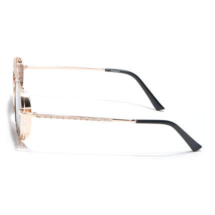 Eyejack Golden Square Sunglasses for Men & Women (B8528CL881)