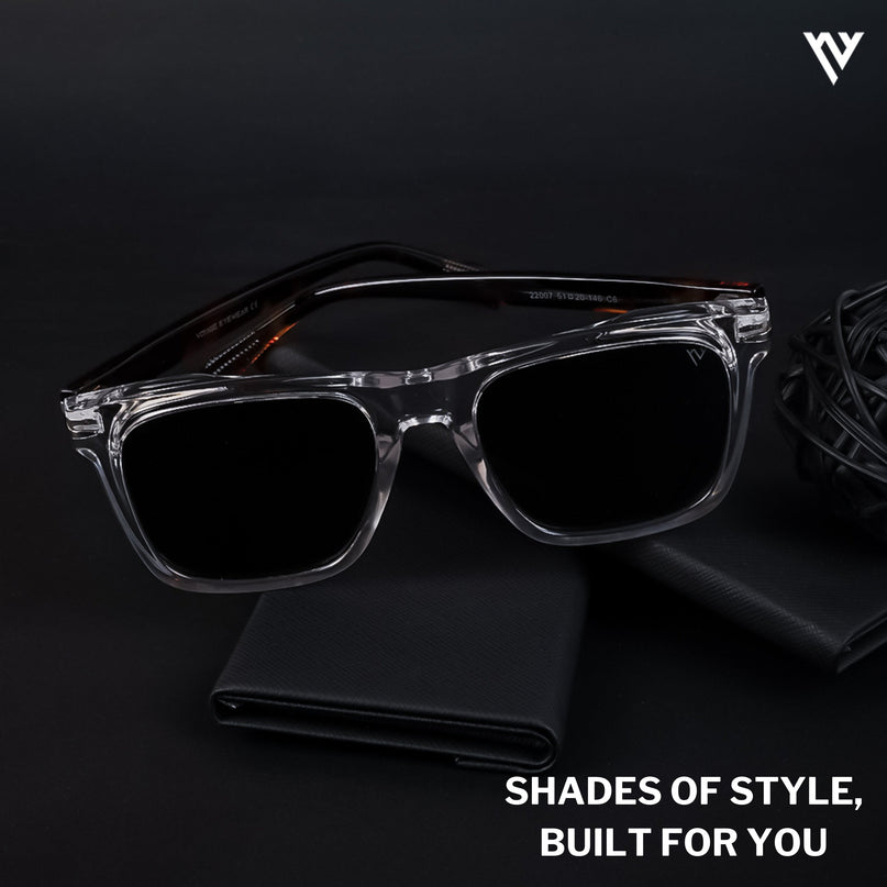 Black Wayfarer Polarized Sunglasses - PMG4187